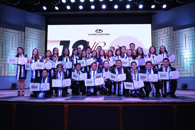 The graduates of the 13th batch of the School of Campus Ministry