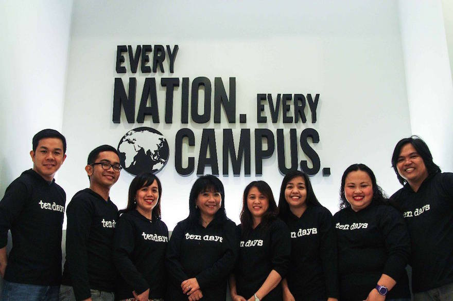 JM (second from left) is ready to reach every nation and every campus!