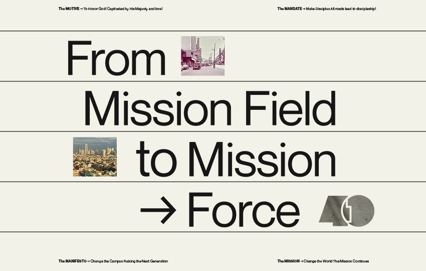 New Series: From Mission Field to Mission Force | Victory - Honor God ...