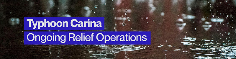 Typhoon Carina Relief Operations